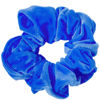 Scrunchie Roayl Ocean velours