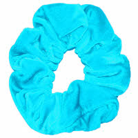 Scrunchie lichtblauw velours