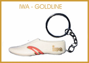 Sleutelhanger IWA creme gold 
