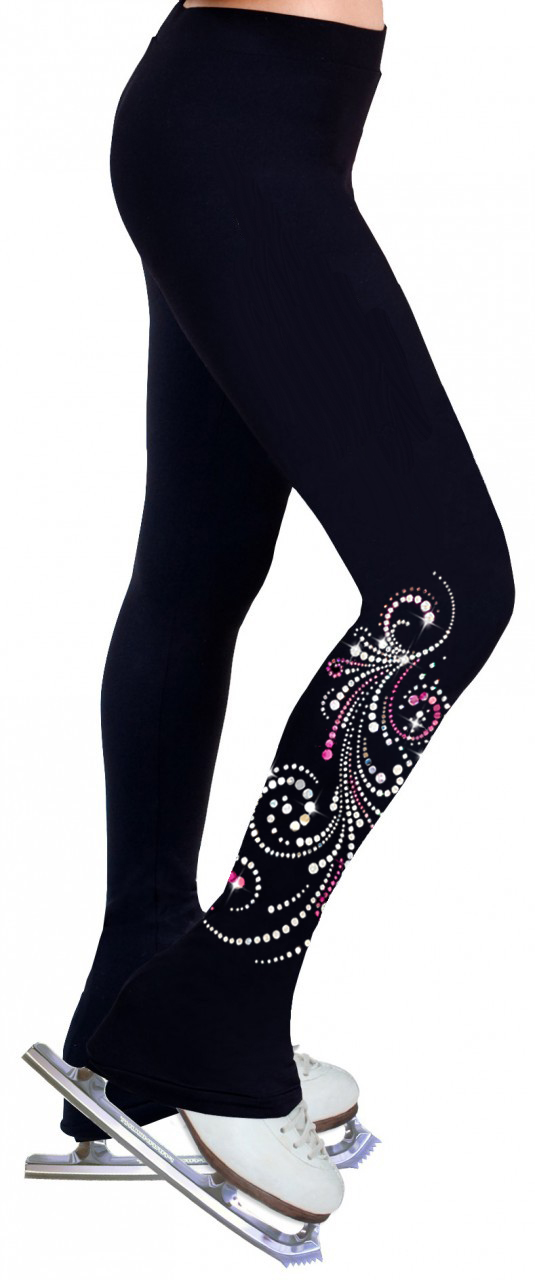 schaatsbroek_ny2_zwart_broek_schaatsen_kunstschaatsen_zwart_roze_zilver_pailletten