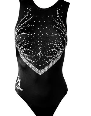 zwarte_spandex_turnpakjes_met_gekleurde_ab_steentjes_milano_turnkleding_gympakjes_gymnastics_leotards